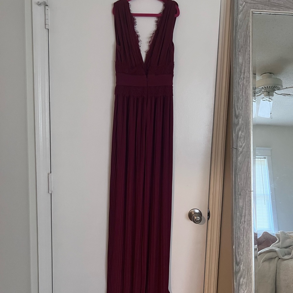 Maxi dress red burgundy